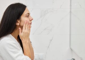 žena nanosi serum za lice i očekuje rezultate